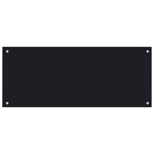 vidaXL Πλάτη Κουζίνας Μαύρη 100 x 40 εκ. από Ψημένο Γυαλί