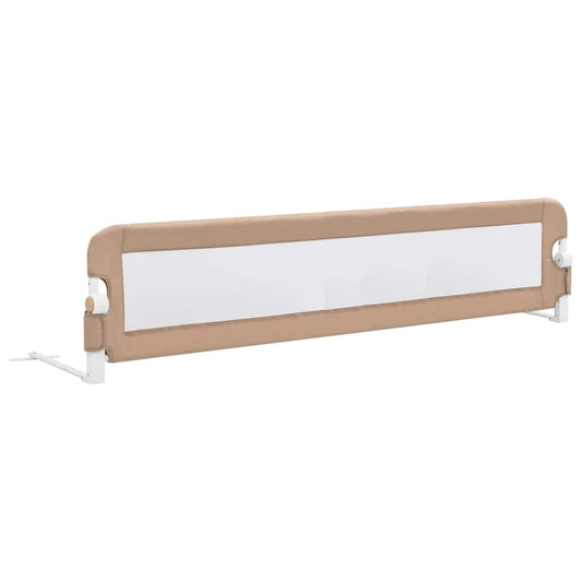 vidaXL Μπάρα Κρεβατιού Προστατευτική Χρώμα Taupe 180x42 εκ Πολυεστέρας