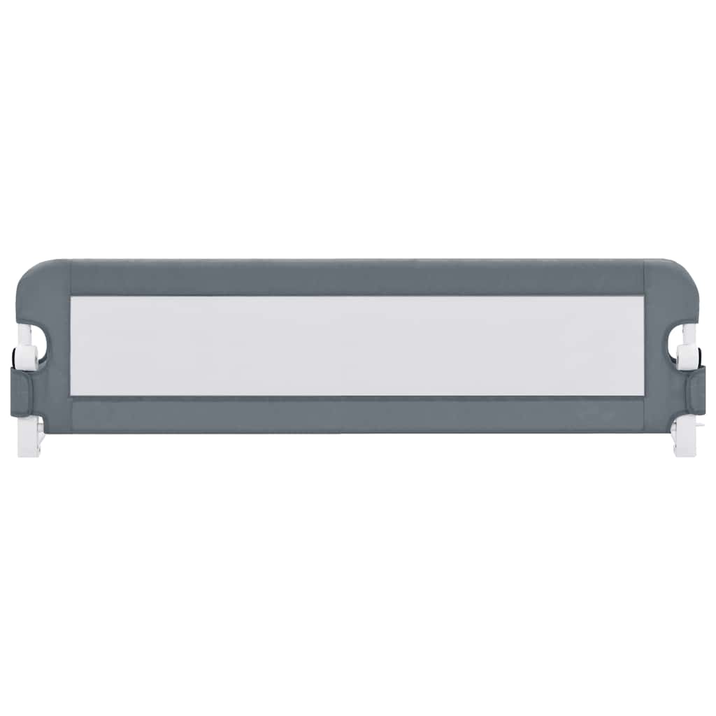 vidaXL Μπάρα Κρεβατιού Προστατευτική Γκρι 120 x 42 εκ. από Πολυεστέρα