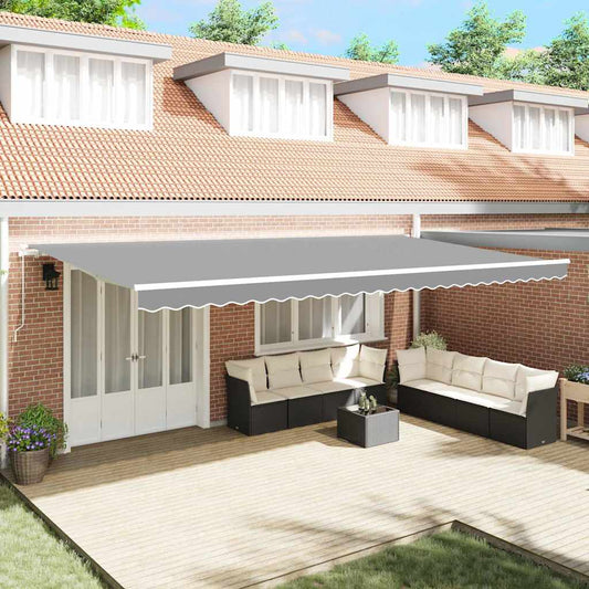 vidaXL Αντιανεμικό Λευκό 6 x 3 m Μέταλλο