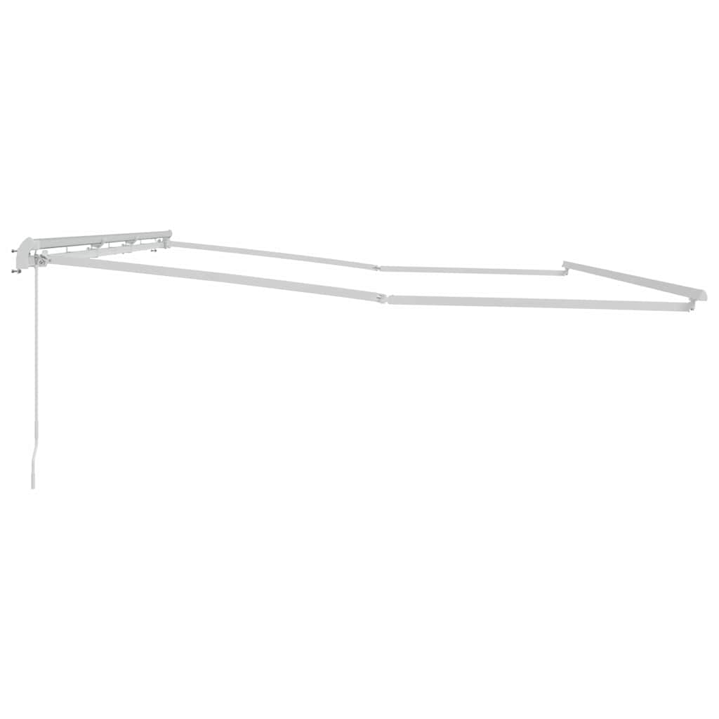 vidaXL Αντιανεμικό Λευκό 6 x 3 m Μέταλλο