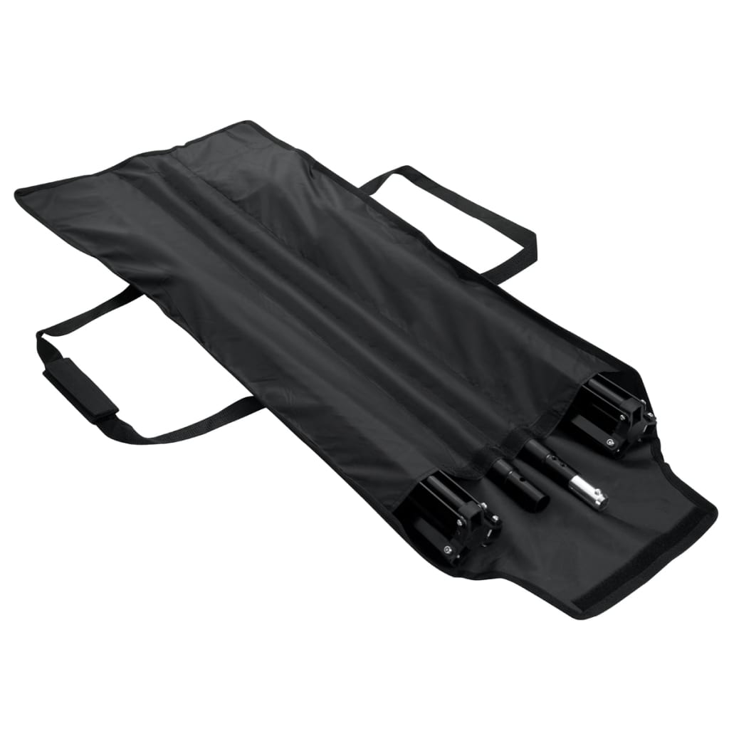 vidaXL Σύστημα Στήριξης & Φωτογραφικό Φόντο Μαύρο 300 x 300 εκ.