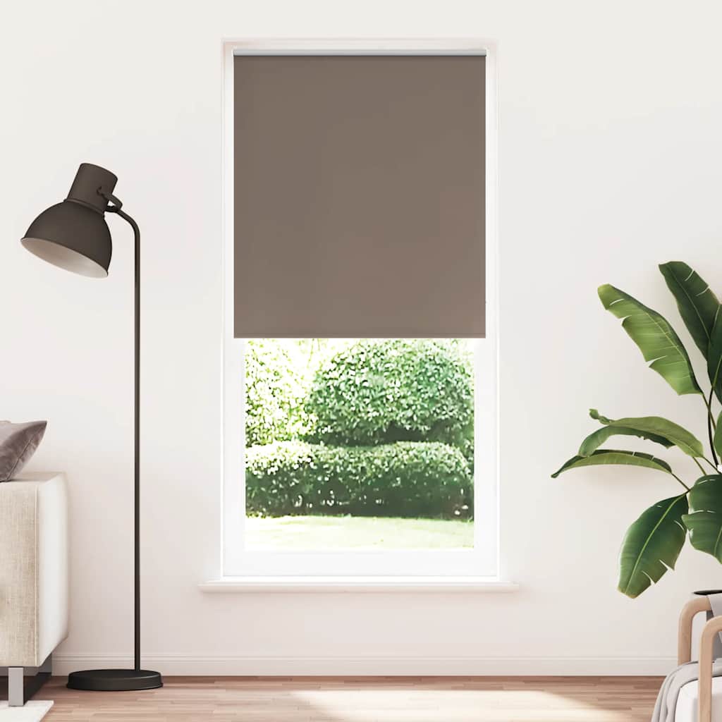 vidaXL Ρόλερ συσκότισης 124,4 x 230 εκ. Πλάτος υφάσματος 120 εκ. καφέ