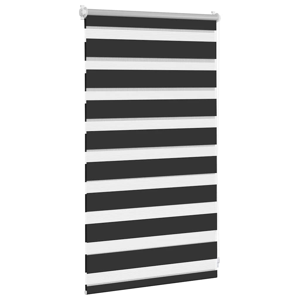 vidaXL Σύστημα Σκίασης Ρόλερ Zebra Μαύρο 50 x 100 εκ.