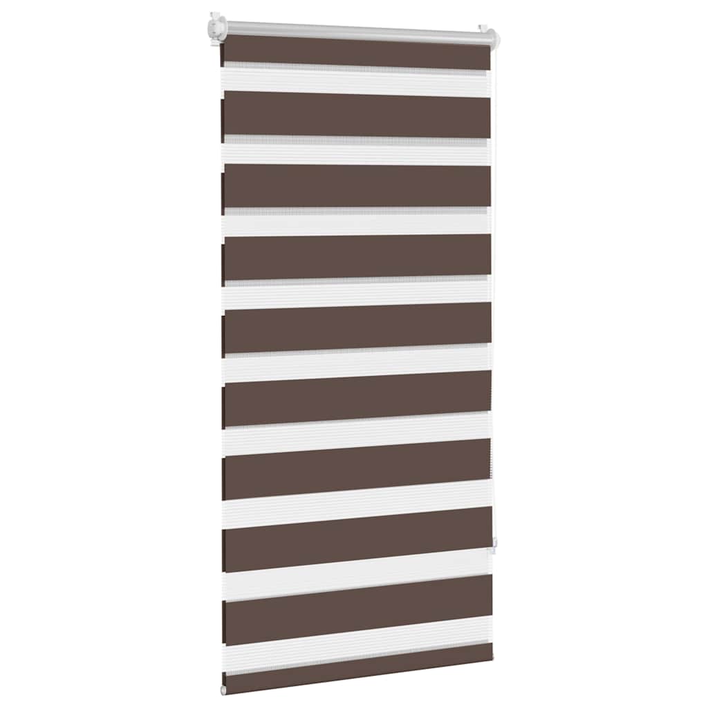 vidaXL Σύστημα Σκίασης Ρόλερ Zebra Καφέ 60 x 120 εκ.