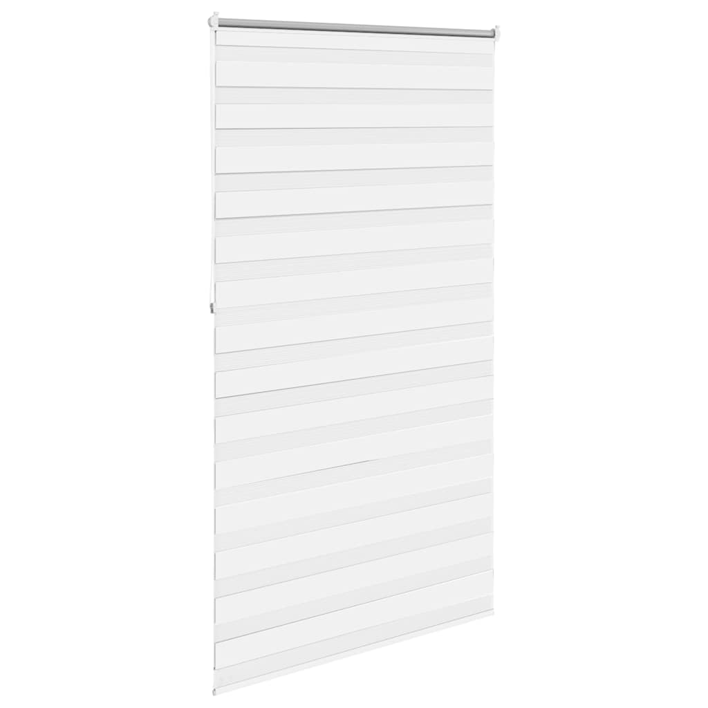 vidaXL Στόρι Ζέβρα 120,9 x 230 εκ. Πλάτος Υφάσματος 116,7 εκ. λευκό