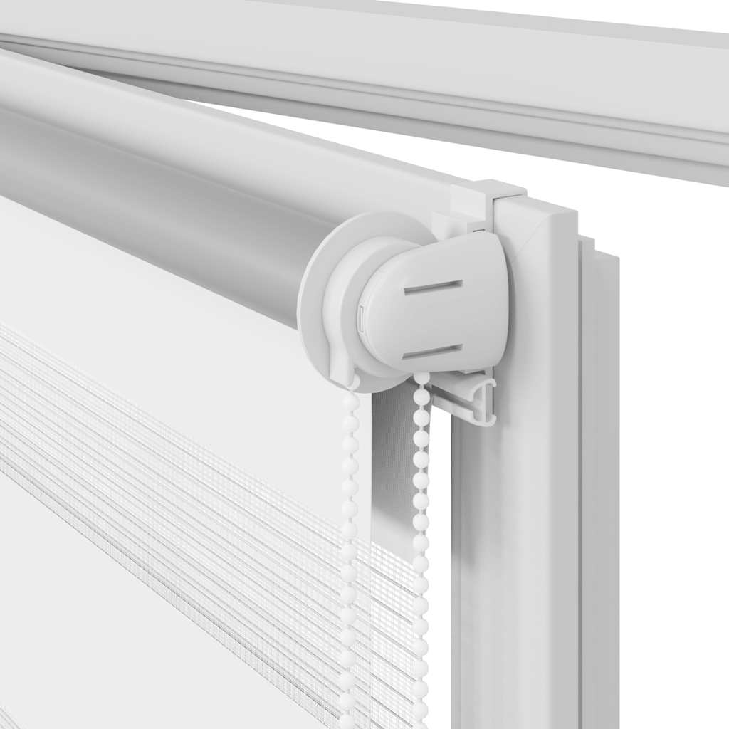 vidaXL Στόρι Ζέβρα 120,9 x 230 εκ. Πλάτος Υφάσματος 116,7 εκ. λευκό