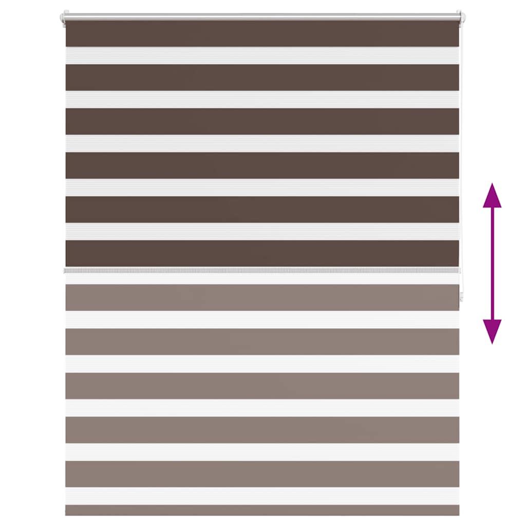 Σύστημα Σκίασης Ρόλερ Zebra Καφέ 140 x 175 εκ.