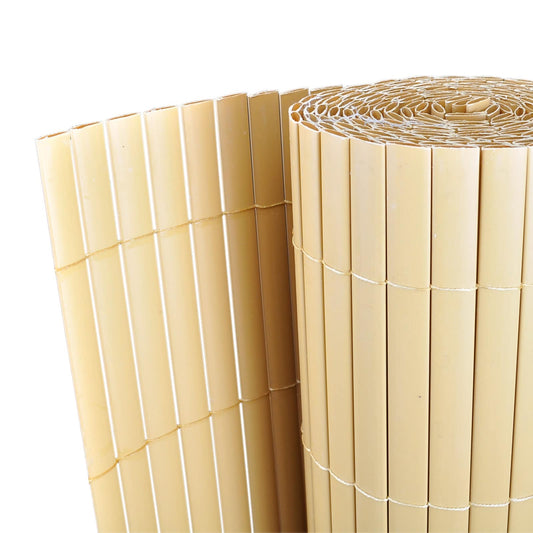 vidaXL Πίνακες Φράχτη Κίτρινο PVC