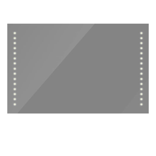 Καθρέφτης Μπάνιου 100x60cm(Μ x Υ) με Φώτα LED