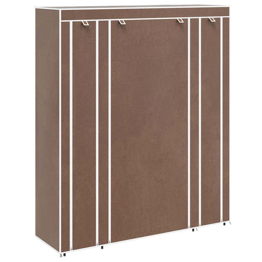 vidaXL Ντουλάπα με Ράφια / Σωλήνες Καφέ 45 x 150 x 176 εκ. Υφασμάτινη