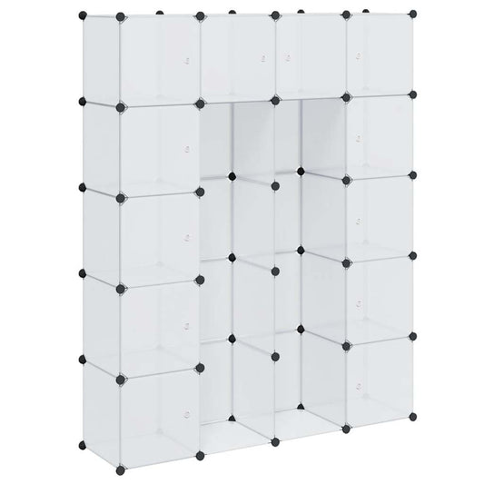 vidaXL Ντουλάπα Σπονδυλωτή 14 Τμήματα Άσπρη 37 x 146 x 180,5 εκ