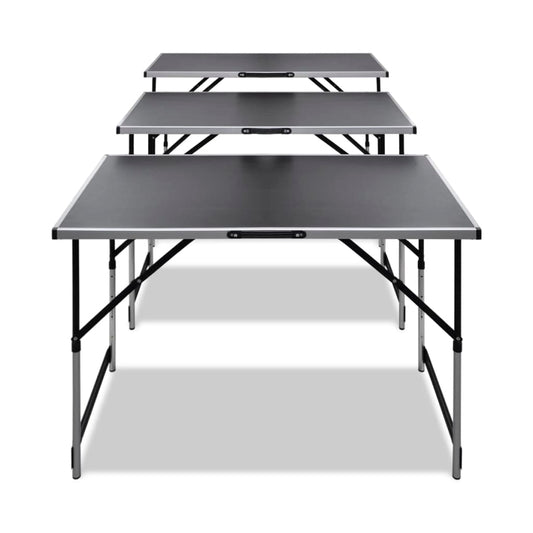 vidaXL Τραπέζι για Κόλληση Ταπετσαρίας 3 τεμ. Πτυσσόμενο Ρυθμ. Ύψος