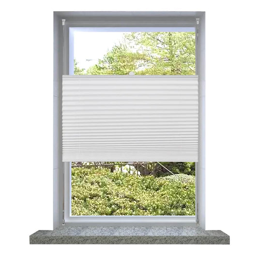 Pleated roller blind 60x100cm White