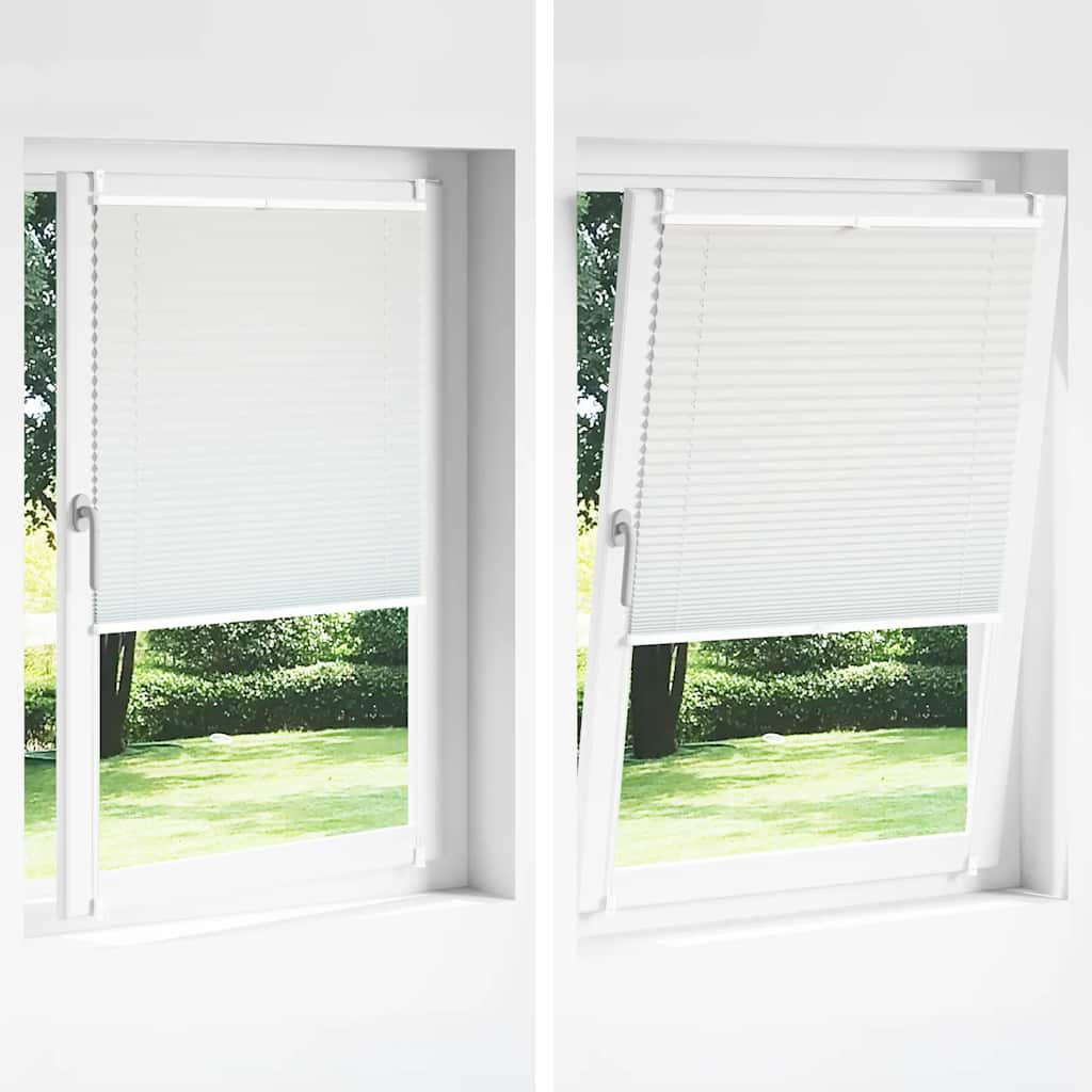 vidaXL Πλισέ ρόλερ σκίασης 70x125cm Λευκό