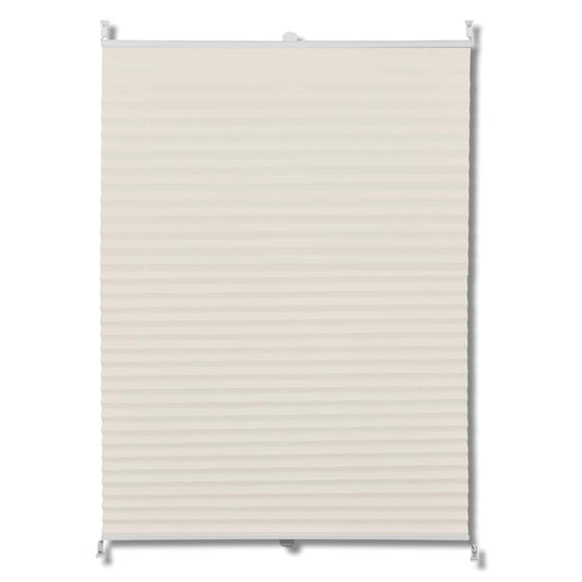 Pleated roller blind 60x100cm Cream