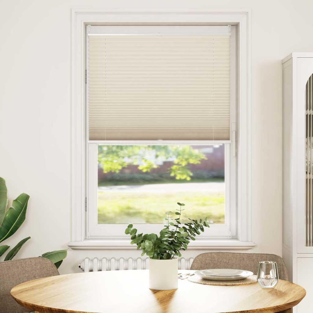 Πλισέ ρόλερ σκίασης 70x125cm Κρεμ