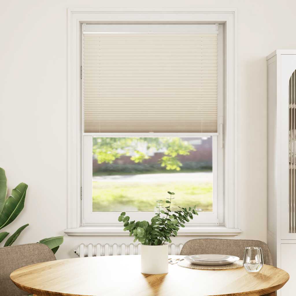 Πλισέ ρόλερ σκίασης 70x125cm Κρεμ