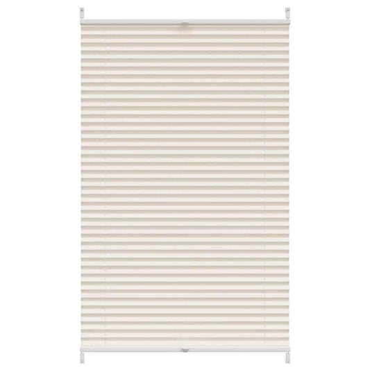 Pleated roller blind 80x150cm Cream