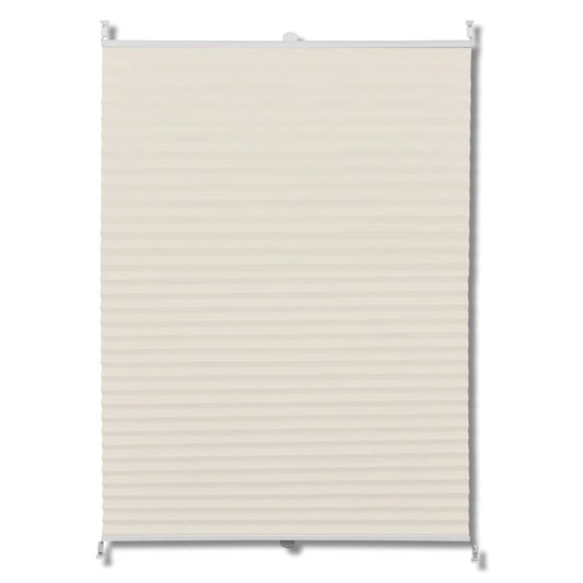 Pleated roller blind 90x150cm Cream