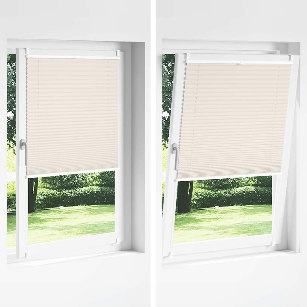 vidaXL Πλισέ ρόλερ σκίασης 110x150cm Κρεμ