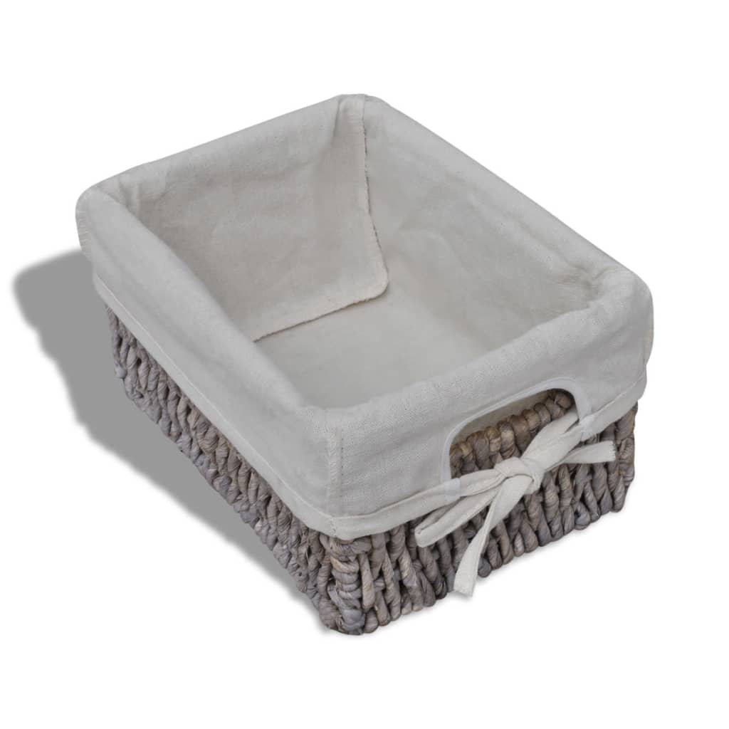 vidaXL Συρταριέρα με 4 Πλεκτά Καλάθια Καφέ Ξύλινη