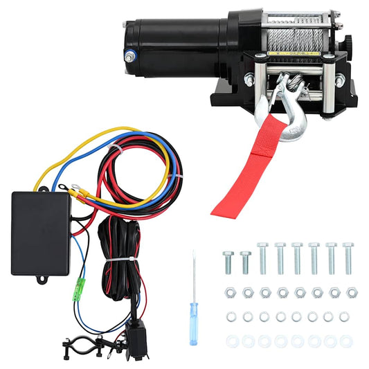 Ηλεκτρικό Βαρούλκο 12V 1360κ. με Κύλινδρο Ευθυγράμμισης Συρματόσχοινου
