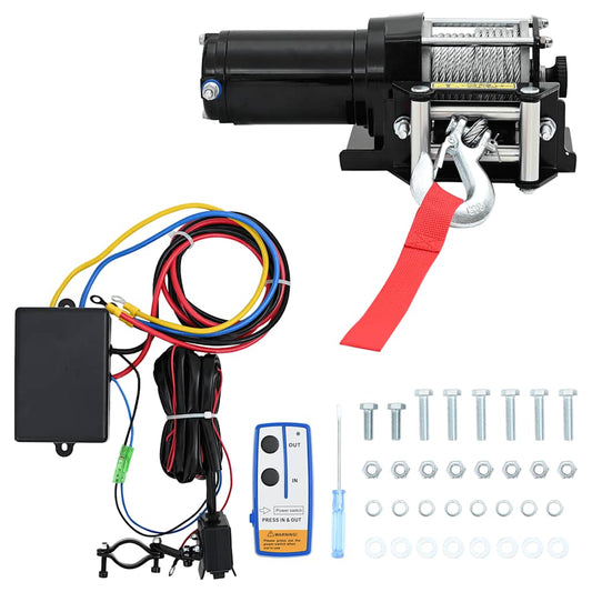 Ηλεκτρικό βαρούλκο 12 V 1360KG με οδηγό Ασύρματο τηλεχειριστήριο