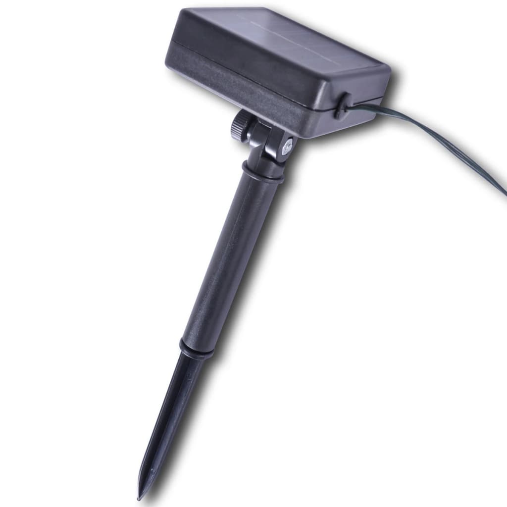 Πυξάρι Σχήμα Μπάλας με Τεχνητά Φύλλα & Φωτάκια LED Ηλιακά 2 τεμ 27 εκ.