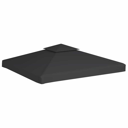 vidaXL Κάλυμμα Ανταλλακτικό για Κιόσκι 310 γρ./μ² Σκούρο Γκρι 3 x 3 μ.