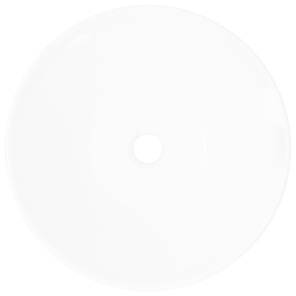 Νιπτήρας Μπάνιου Κεραμεικός Πορσελάνη Μπολ Λευκός Έργο Τέχνης