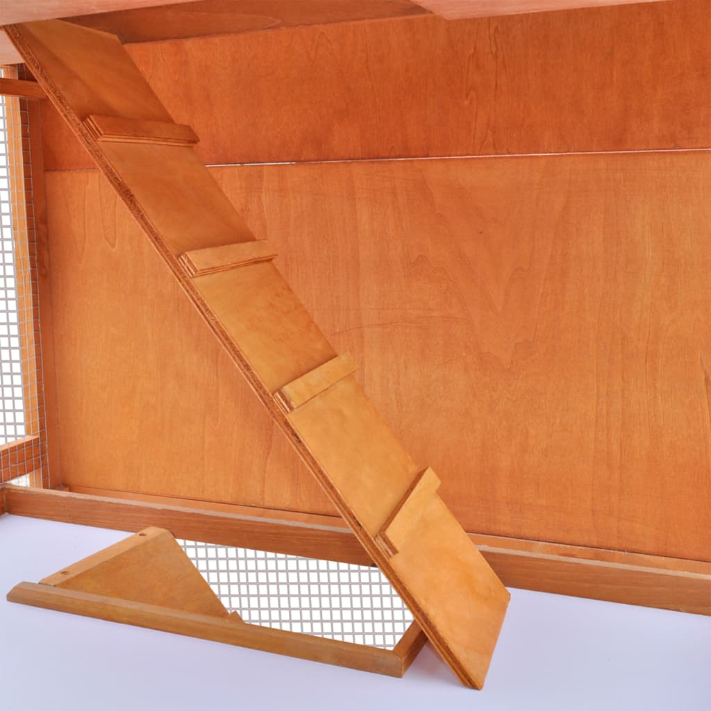 vidaXL Κλουβί Κουνελιών/Σπίτι Μικρών Ζώων Εξωτ. Χώρου 3 Επίπεδα Ξύλινο