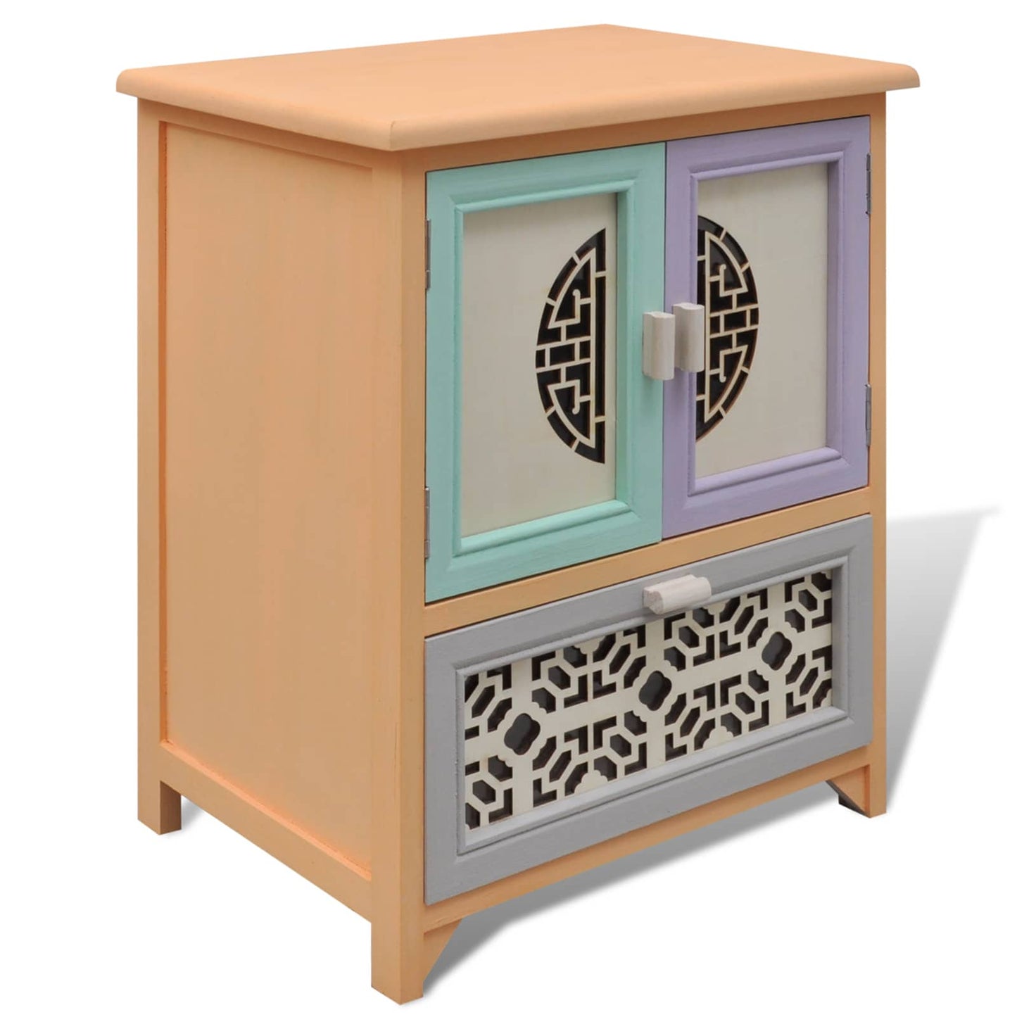 vidaXL Βοηθητικό ντουλάπι Πολύχρωμο 46 x 34 x 55.5 εκ Ξύλο Παυλώνιας