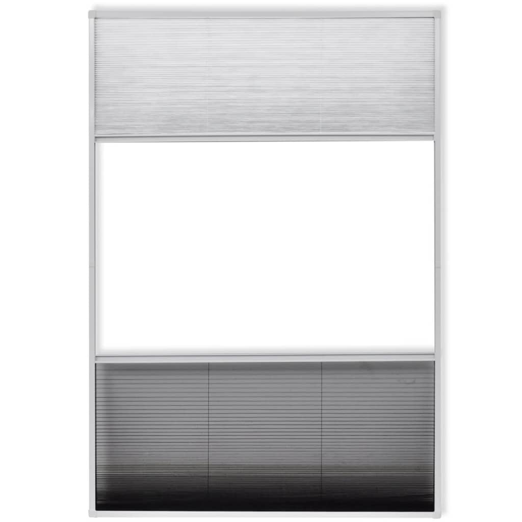vidaXL Σήτα Παράθυρου Πλισέ 160 x 80 εκ. Αλουμινίου με Σκίαστρο