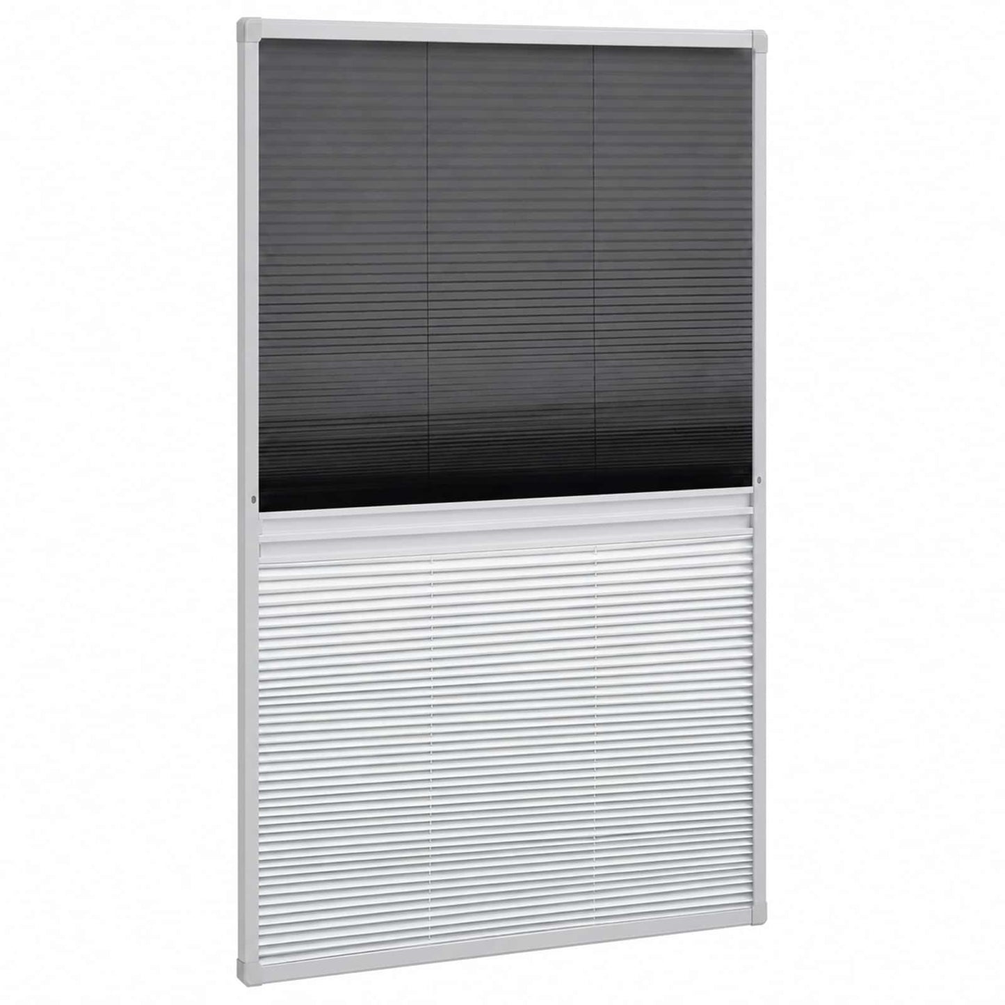vidaXL Σήτα Παράθυρου Πλισέ 160 x 80 εκ. Αλουμινίου με Σκίαστρο