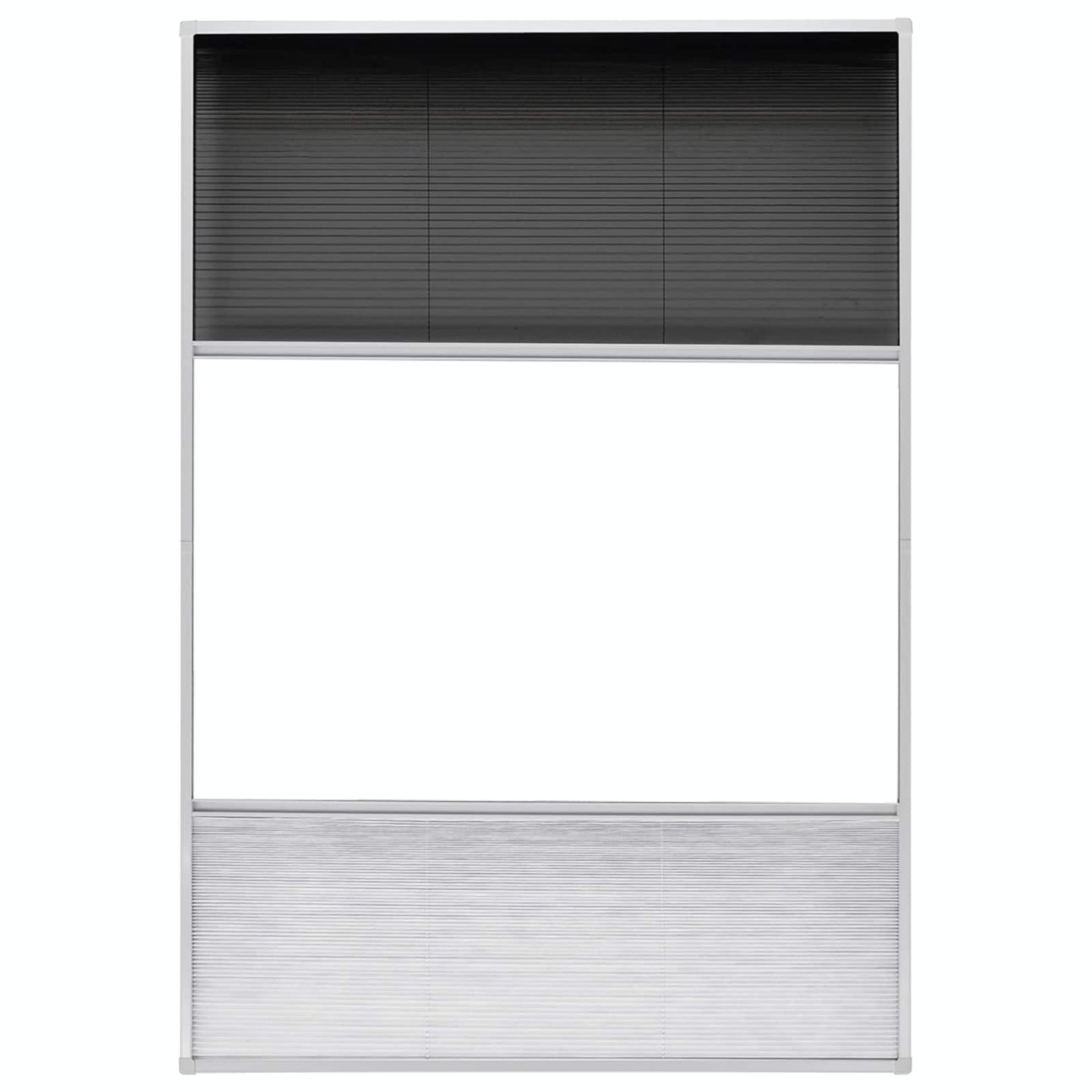 vidaXL Σήτα Παράθυρου Πλισέ 160 x 80 εκ. Αλουμινίου με Σκίαστρο