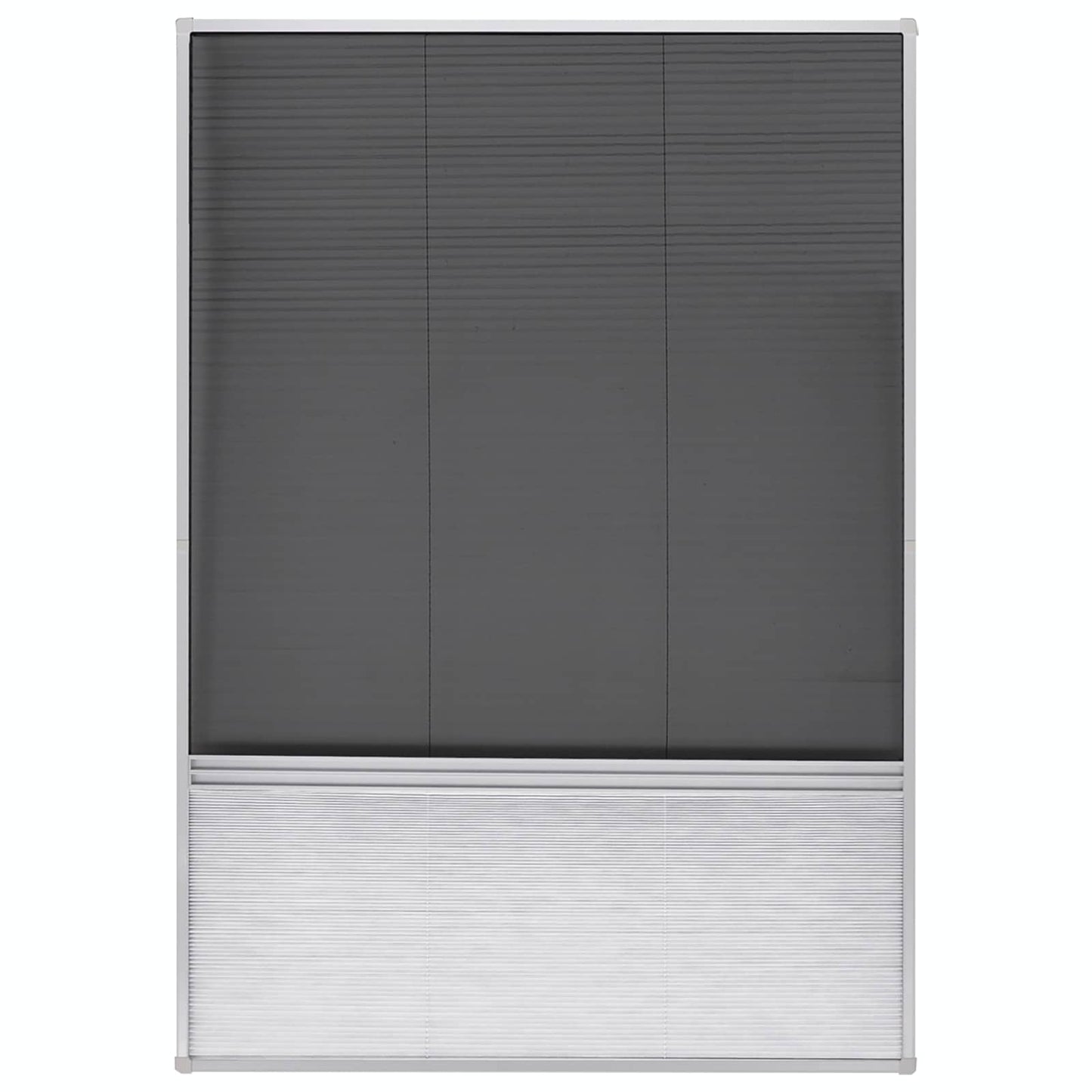 vidaXL Σήτα Παράθυρου Πλισέ 160 x 80 εκ. Αλουμινίου με Σκίαστρο