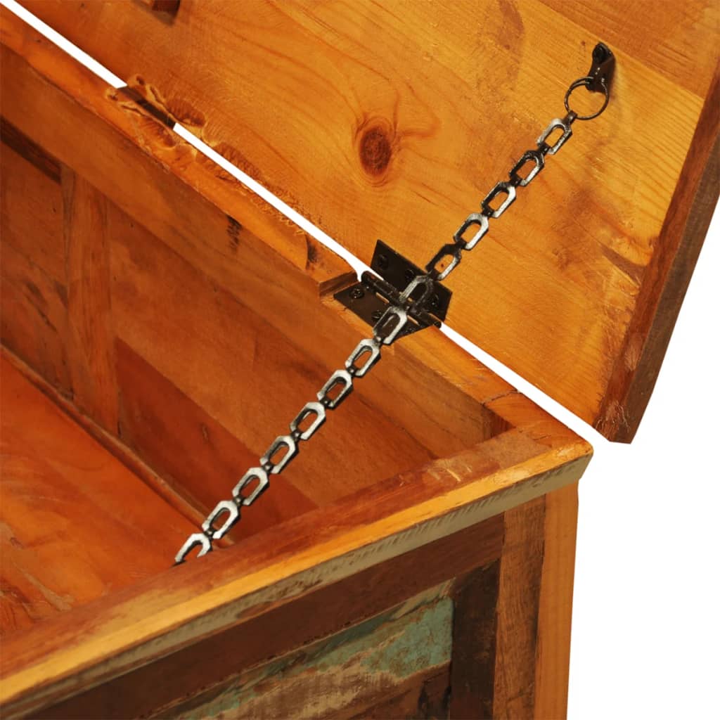 vidaXL Τραπεζάκι Σαλονιού με Αποθηκευτικό Χώρο Ρετρό Ανακυκλωμένο Ξύλο