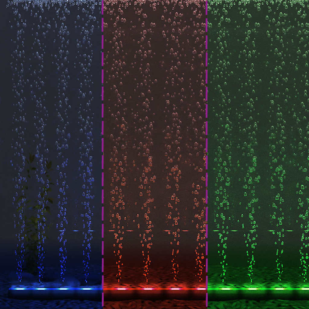Λάμπα/Μπάρα Ενυδρείου LED RGB 56,5 εκ. με Φυσαλίδες