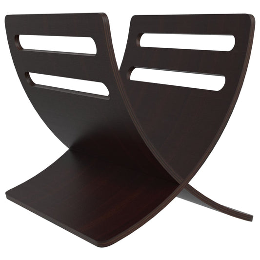 vidaXL Θήκη Περιοδικών Επιδαπέδια Καφέ Ξύλινη