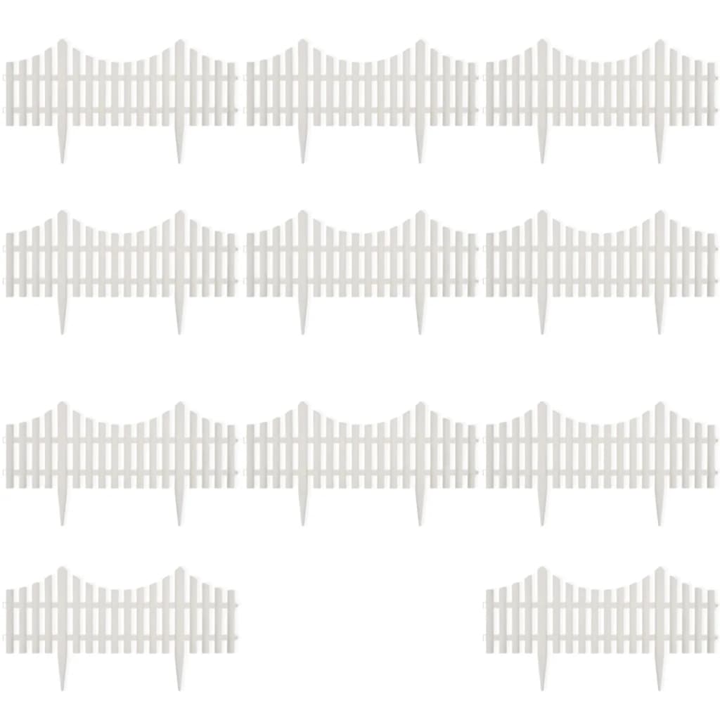 Διαχωριστικό Γκαζόν Φράχτης Λευκός 17 Τεμ. / 10 μ.