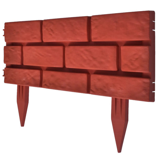 Διαχωριστικό Γκαζόν με Σχέδιο Πυρότουβλα 11 Τεμ.