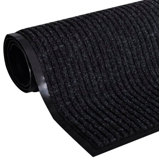 vidaXL Πατάκι Πόρτας Μαύρο 120 x 180 εκ. από PVC