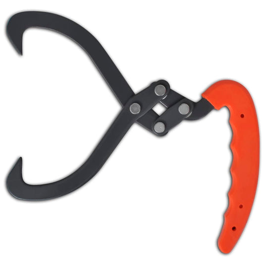 4 Τμχ Λαβίδες για Ξύλα με Λαβή από PVC