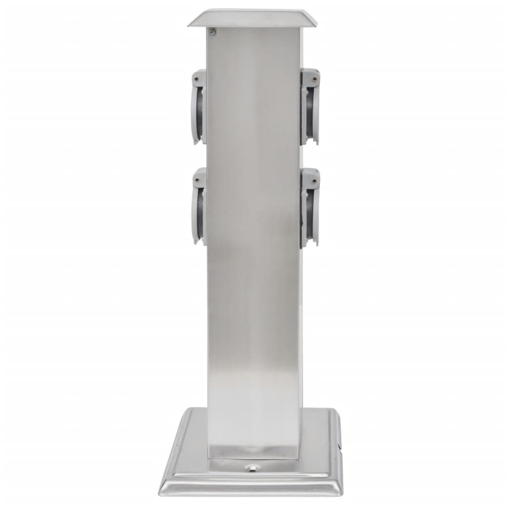 Στύλος Πρίζας Κήπου από Ανοξείδωτο Ατσάλι