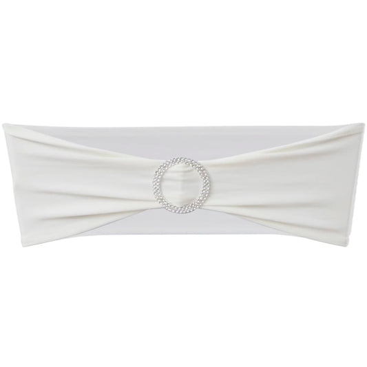 Κορδέλα Καρέκλας Εκδηλώσεων Διακοσμητική 25 τεμ. Κρεμ με Αγκράφα