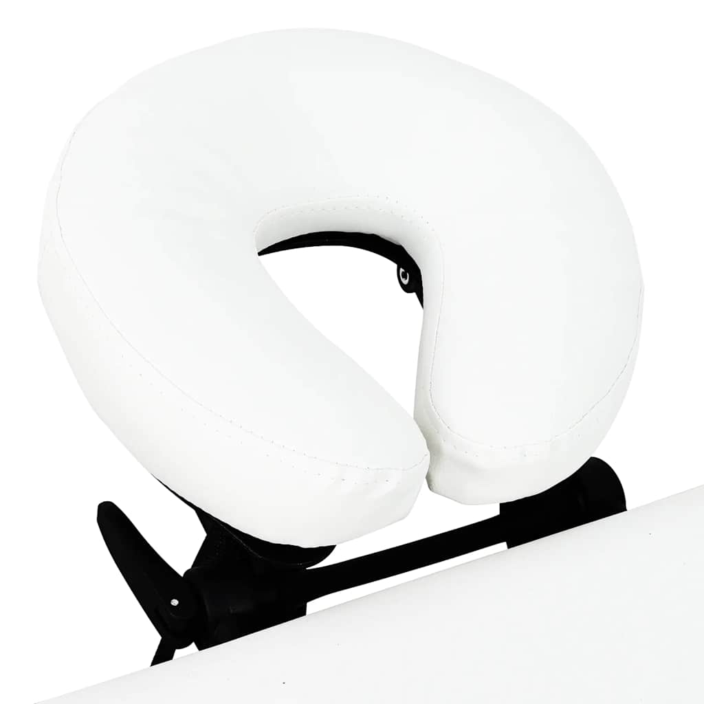 Κρεβάτι μασάζ Πτυσσόμενο 4 θέσεων με σκελετό αλουμινίου Κρεμ