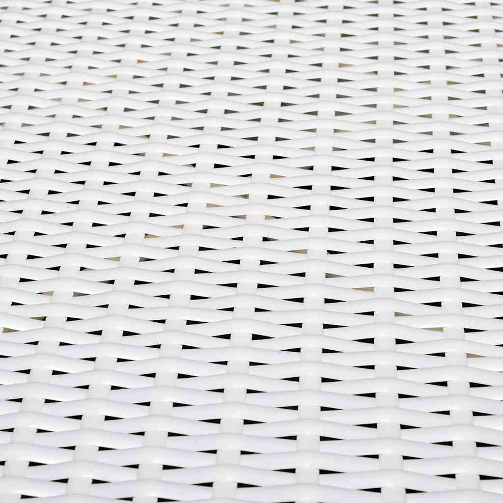 vidaXL Σαλόνι Κήπου 8 Τεμαχίων Λευκό από Συνθετικό Ρατάν με Μαξιλάρια