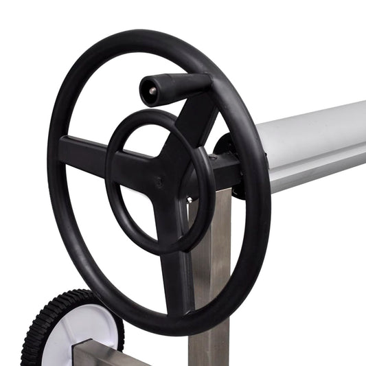 vidaXL Roller Καλύμματος Πισίνας με Βάση από Ανοξείδωτο Χάλυβα