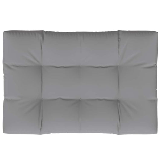 vidaXL Μαξιλάρι Καθίσματος Παλέτας Γκρι 120 x 80 x 12 εκ. Υφασμάτινο